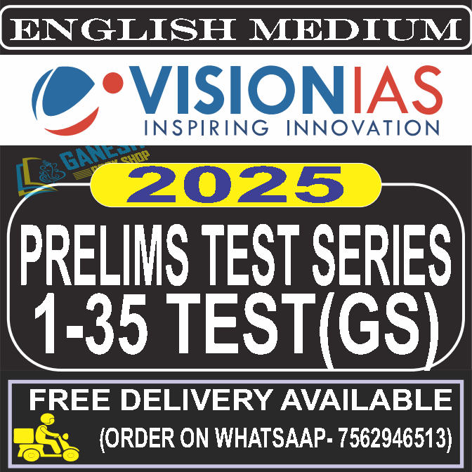 Vision IAS Prelims Test Series 2025 [ENGLISH MEDIUM] Printed Copies [1 ...