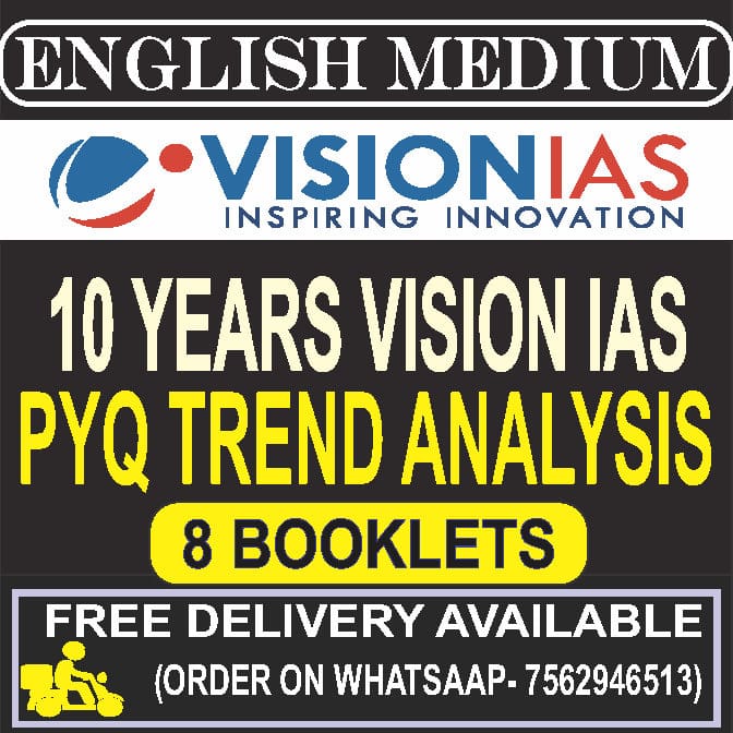Pybq Vision IAS 10 Years Prelims PYQ Trend Analysis (English Medium ...